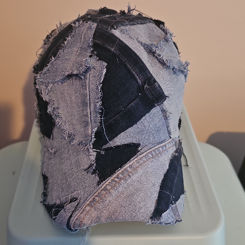 Patchwork Denim Cap - image 1